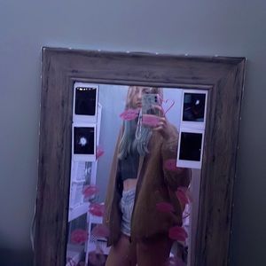 Fluffy light brown jacket